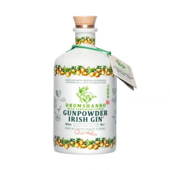 Drumshanbo Gunpowder Irish Gin with Sardinian Citrus Ceramic Collector's Bottle 70cl