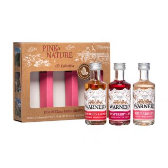 Warner's Pink by Nature Gin Collection Miniature Set 3x5cl