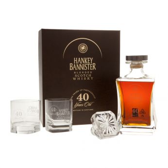 Hankey Bannister 40y bot.2007 Geschenkpackung mit 2 Gläsern Blended Scotch Whisky 70cl
