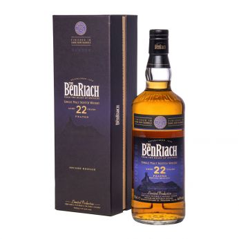 BenRiach 22y Dunder Peated 2nd Edition Dark Rum Finish Single Malt Scotch Whisky 70cl