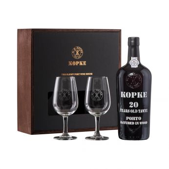 Kopke 20y Old Tawny in Geschenkpackung mit zwei Gläsern 75cl