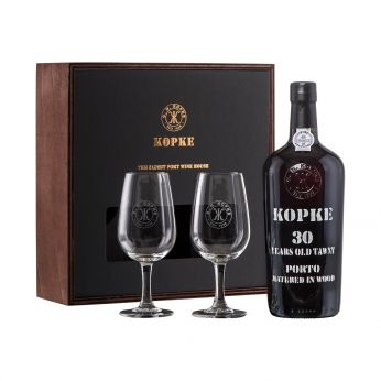 Kopke 30y Old Tawny in Geschenkpackung mit zwei Gläsern 75cl