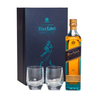 Johnnie Walker Blue Label Geschenkpackung mit 2 Gläsern 70cl